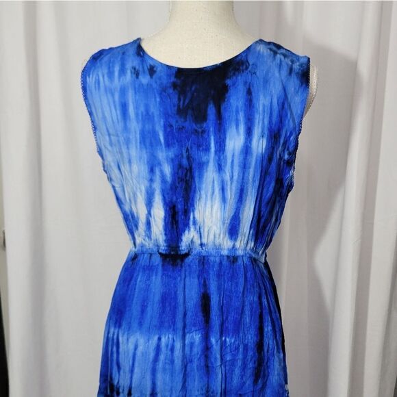 Vintage tie dye embroidered dress - Picture 8 of 9